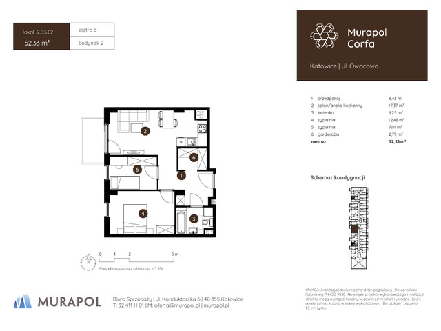 Mieszkanie w inwestycji Murapol Corfa, symbol 2.B.5.02 » nportal.pl
