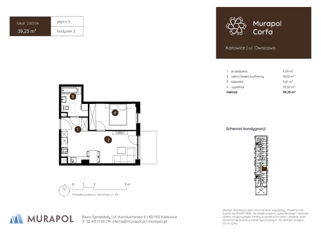 Mieszkanie w inwestycji Murapol Corfa, symbol 2.B.5.04 » nportal.pl