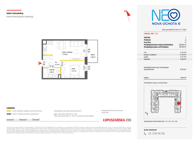 Mieszkanie w inwestycji NEO NOVA OCHOTA, symbol 6M.102 » nportal.pl