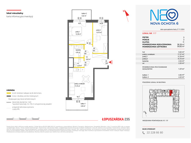 Mieszkanie w inwestycji NEO NOVA OCHOTA, symbol 6M.117 » nportal.pl