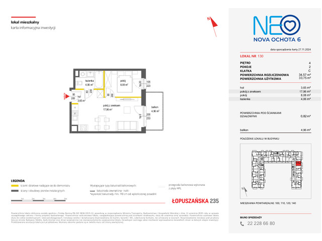 Mieszkanie w inwestycji NEO NOVA OCHOTA, symbol 6M.130 » nportal.pl