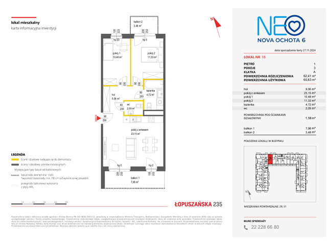 Mieszkanie w inwestycji NEO NOVA OCHOTA, symbol 6M.18 » nportal.pl