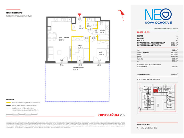 Mieszkanie w inwestycji NEO NOVA OCHOTA, symbol 6M.65 » nportal.pl