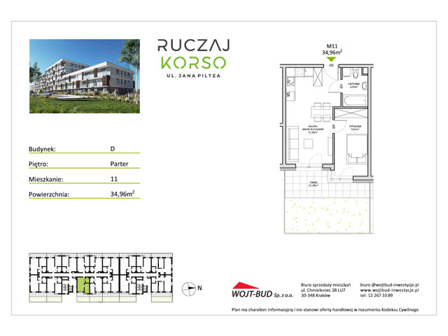 Mieszkanie w inwestycji RUCZAJ KORSO ETAP III, symbol D11 » nportal.pl