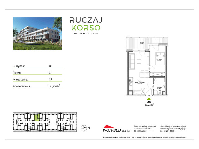 Mieszkanie w inwestycji RUCZAJ KORSO ETAP III, symbol D17 » nportal.pl