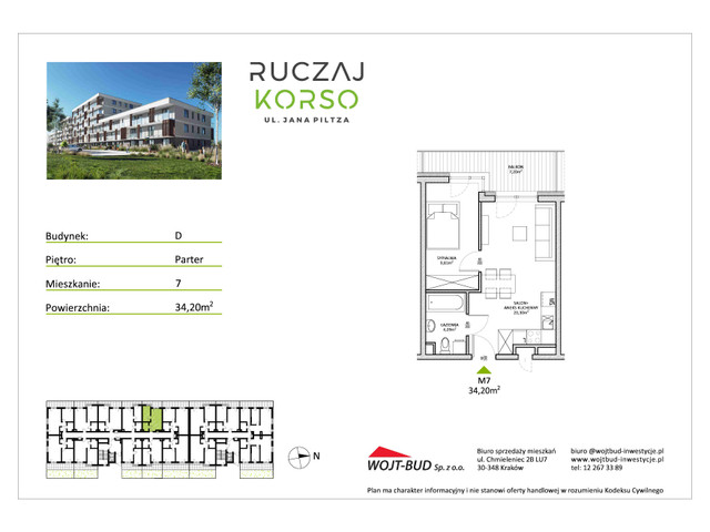 Mieszkanie w inwestycji RUCZAJ KORSO ETAP III, symbol D7 » nportal.pl