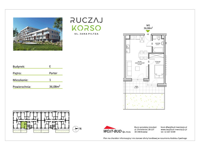 Mieszkanie w inwestycji RUCZAJ KORSO ETAP III, symbol E1 » nportal.pl