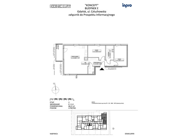 Mieszkanie w inwestycji Koncept, symbol E.1.3.2 » nportal.pl