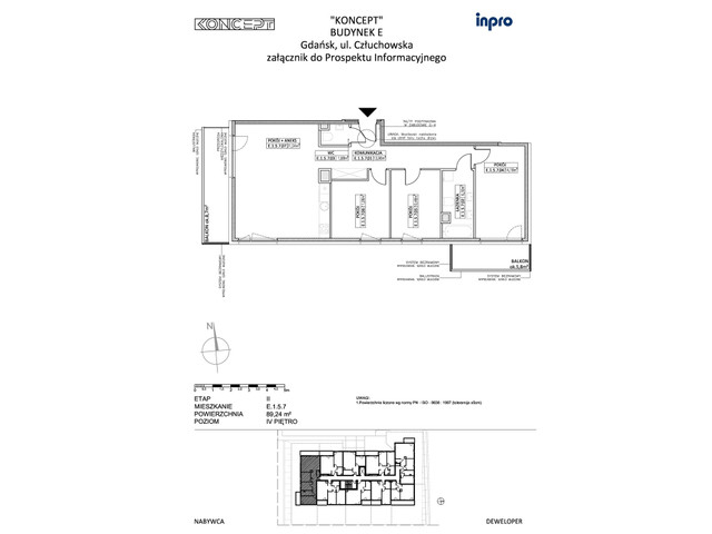 Mieszkanie w inwestycji Koncept, symbol E.1.5.7 » nportal.pl