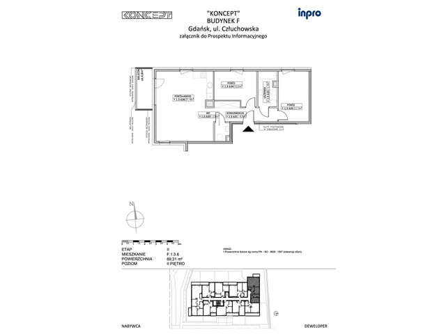 Mieszkanie w inwestycji Koncept, symbol F.1.3.6 » nportal.pl
