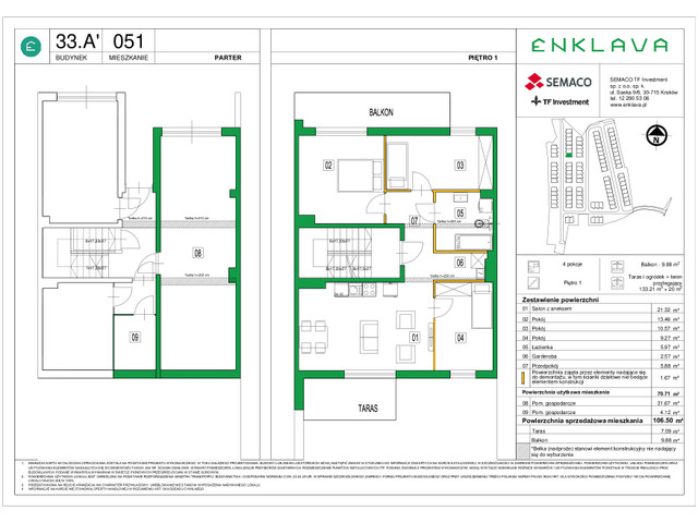 Mieszkanie w inwestycji Enklava, symbol 33A-51 » nportal.pl