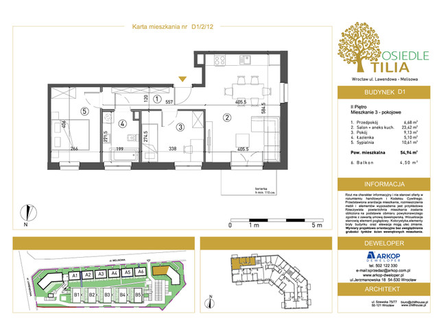 Mieszkanie w inwestycji Osiedle Tilia, symbol D1/2/12 » nportal.pl