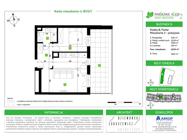 Mieszkanie w inwestycji Osiedle Parkowe Aleje 2, symbol B1/0/1 » nportal.pl