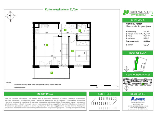 Mieszkanie w inwestycji Osiedle Parkowe Aleje 2, symbol B2/0/6 » nportal.pl