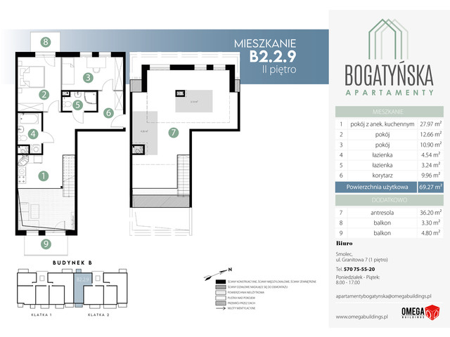 Mieszkanie w inwestycji Bogatyńska Apartamenty, symbol B2.2.9 » nportal.pl