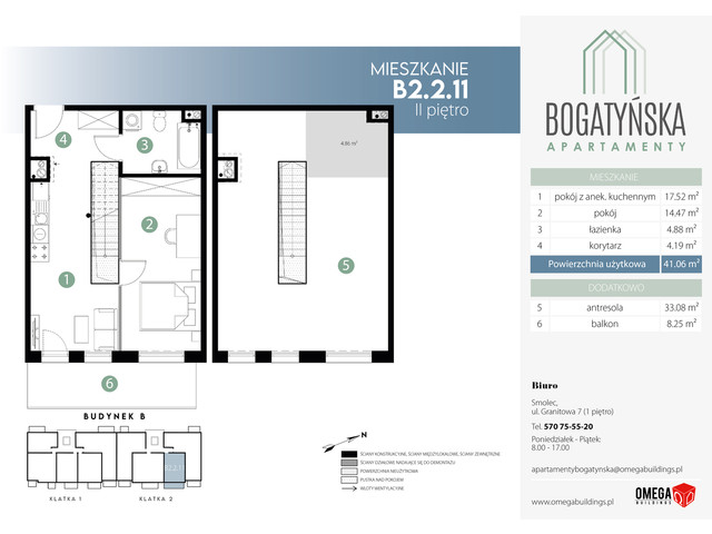 Mieszkanie w inwestycji Bogatyńska Apartamenty, symbol B2.2.11 » nportal.pl