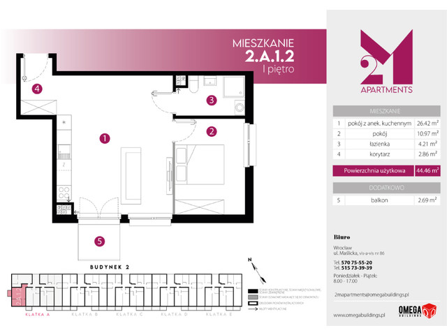 Mieszkanie w inwestycji 2M Apartments, symbol 2.A.1.2 » nportal.pl