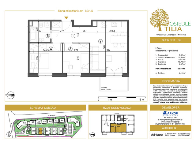 Mieszkanie w inwestycji Osiedle Tilia, symbol B2/1/5 » nportal.pl