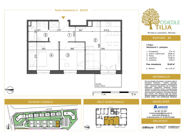 Mieszkanie w inwestycji Osiedle Tilia, symbol B5/2/8 » nportal.pl