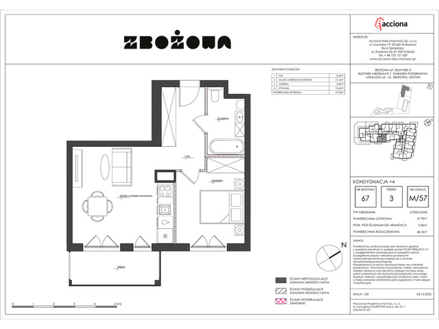 Mieszkanie w inwestycji ZBOŻOWA, symbol 67.57 » nportal.pl