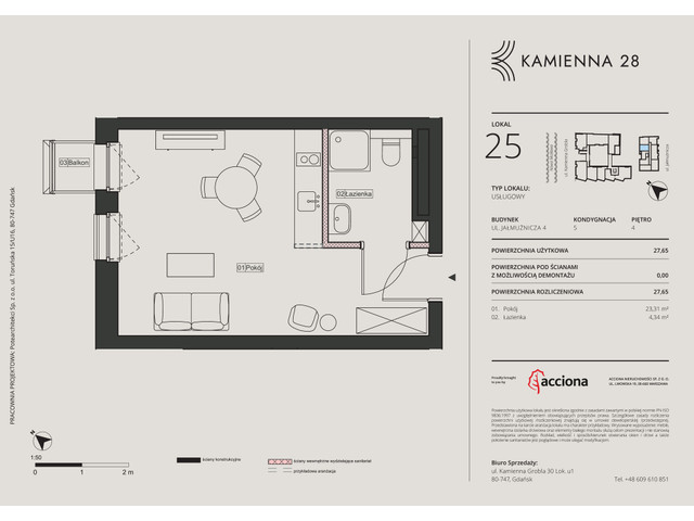 Mieszkanie w inwestycji KAMIENNA 28, symbol 4.25 » nportal.pl