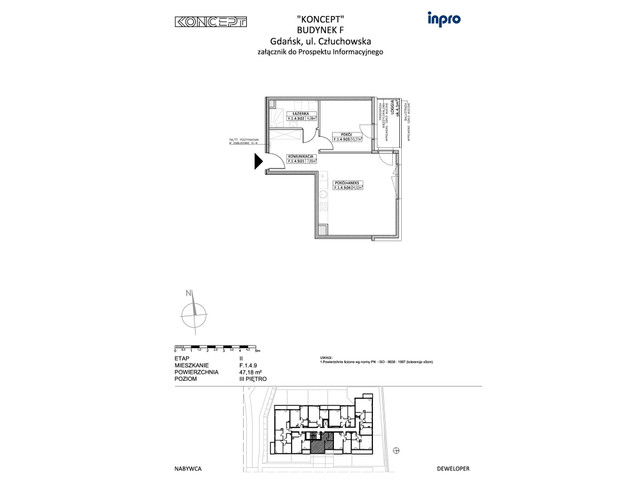 Mieszkanie w inwestycji Koncept, symbol F.1.4.9 » nportal.pl
