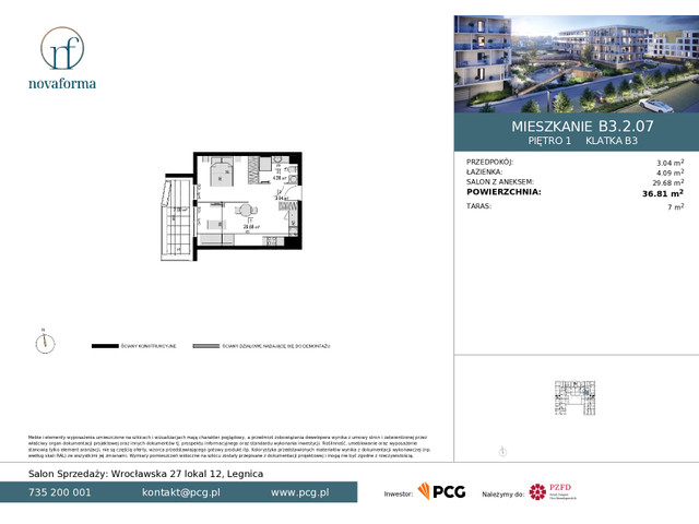 Mieszkanie w inwestycji Novaforma II, symbol B3.2.07 » nportal.pl