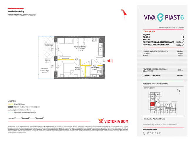 Mieszkanie w inwestycji VIVA PIAST, symbol 6_104 » nportal.pl