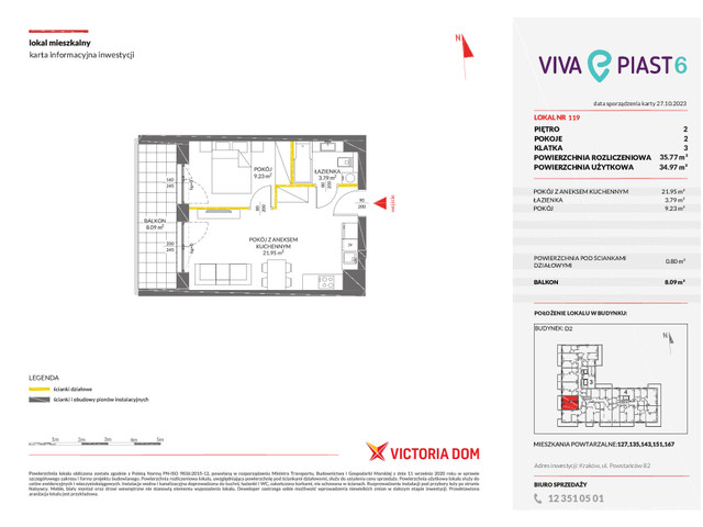 Mieszkanie w inwestycji VIVA PIAST, symbol 6_119 » nportal.pl