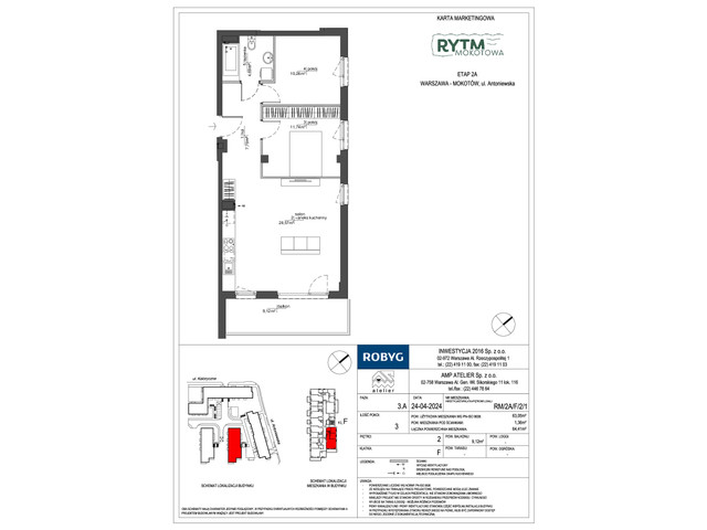 Mieszkanie w inwestycji Rytm Mokotowa, symbol RM/2A/F/2/1 » nportal.pl