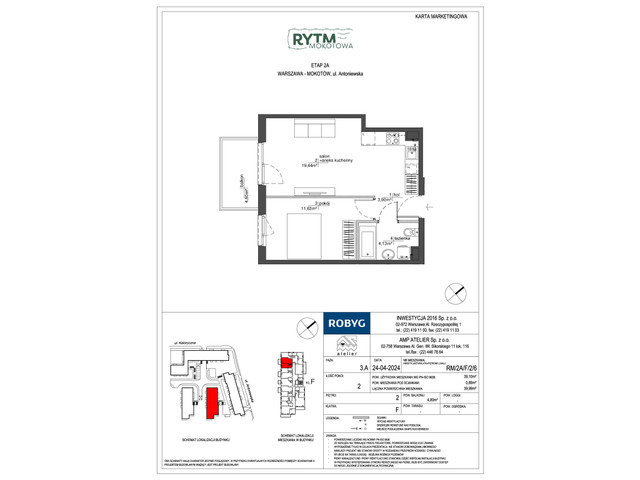 Mieszkanie w inwestycji Rytm Mokotowa, symbol RM/2A/F/2/6 » nportal.pl