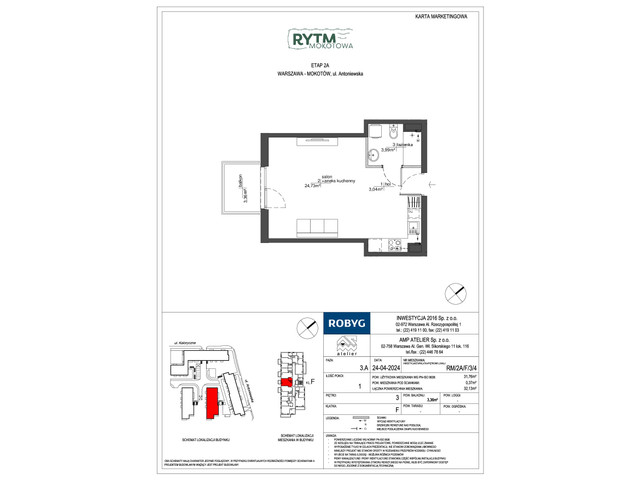 Mieszkanie w inwestycji Rytm Mokotowa, symbol RM/2A/F/3/4 » nportal.pl