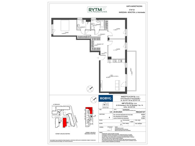 Mieszkanie w inwestycji Rytm Mokotowa, symbol RM/2A/F/3/7 » nportal.pl