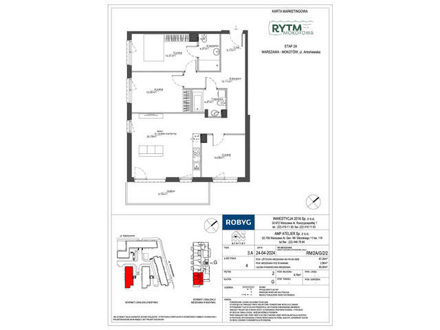 Mieszkanie w inwestycji Rytm Mokotowa, symbol RM/2A/G/2/2 » nportal.pl