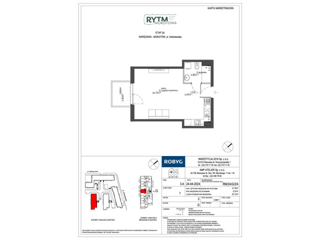 Mieszkanie w inwestycji Rytm Mokotowa, symbol RM/2A/G/2/4 » nportal.pl