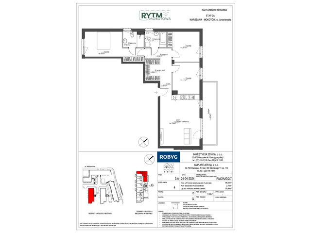 Mieszkanie w inwestycji Rytm Mokotowa, symbol RM/2A/G/2/7 » nportal.pl