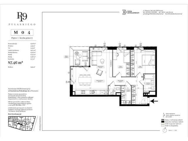 Mieszkanie w inwestycji Pułaskiego 19, symbol M04 » nportal.pl
