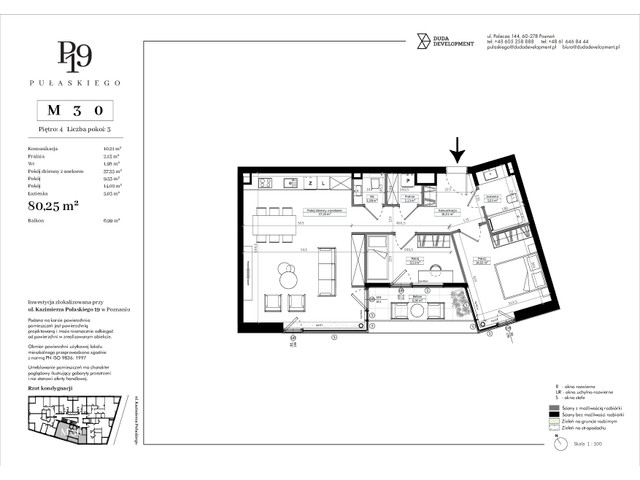 Mieszkanie w inwestycji Pułaskiego 19, symbol M30 » nportal.pl