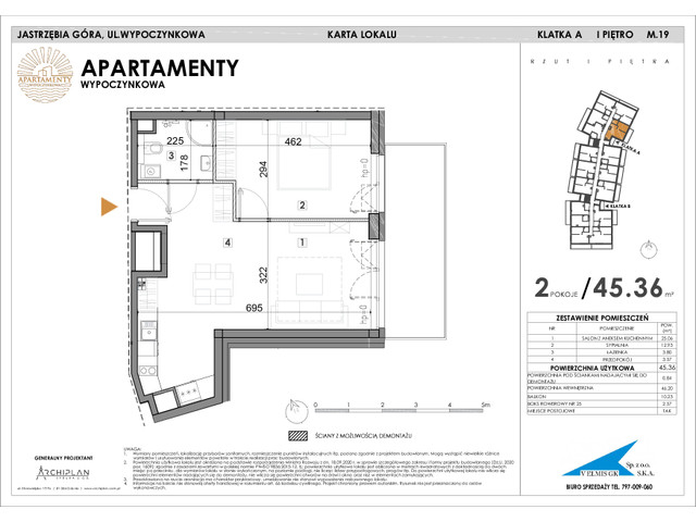 Mieszkanie w inwestycji Apartamenty Wypoczynkowa, symbol 19 » nportal.pl