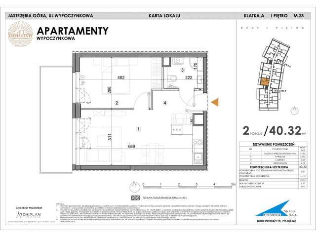 Mieszkanie w inwestycji Apartamenty Wypoczynkowa, symbol 23 » nportal.pl