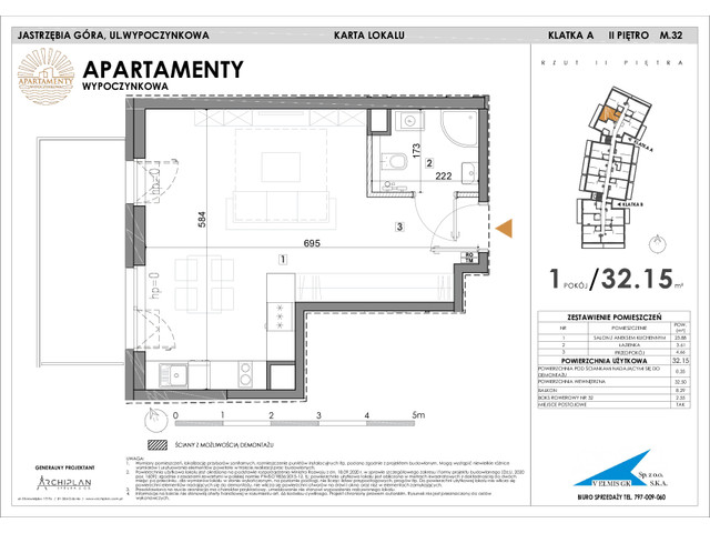 Mieszkanie w inwestycji Apartamenty Wypoczynkowa, symbol 32 » nportal.pl