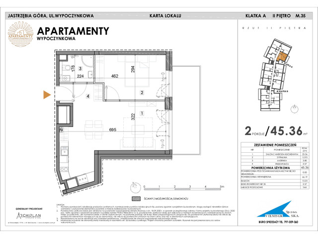 Mieszkanie w inwestycji Apartamenty Wypoczynkowa, symbol 35 » nportal.pl