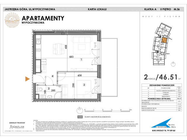 Mieszkanie w inwestycji Apartamenty Wypoczynkowa, symbol 36 » nportal.pl