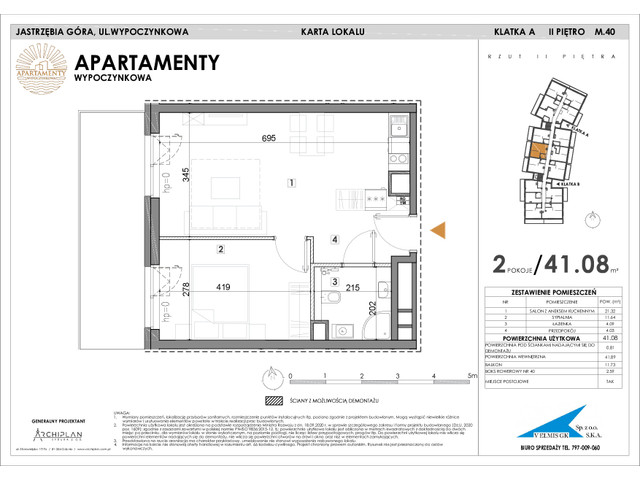 Mieszkanie w inwestycji Apartamenty Wypoczynkowa, symbol 40 » nportal.pl