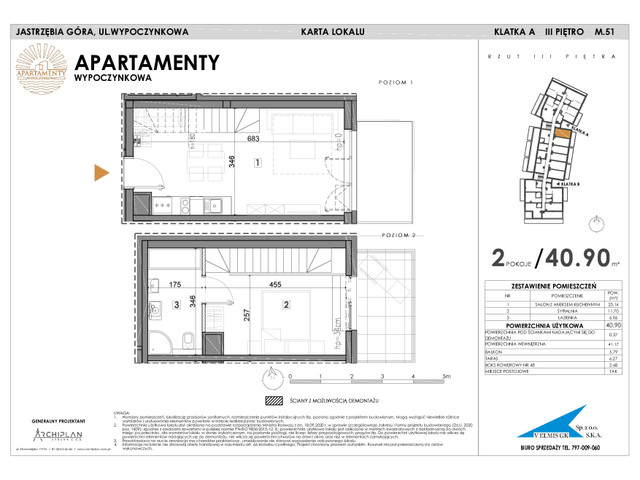 Mieszkanie w inwestycji Apartamenty Wypoczynkowa, symbol 51 » nportal.pl