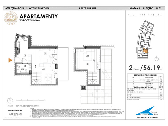 Mieszkanie w inwestycji Apartamenty Wypoczynkowa, symbol 59 » nportal.pl