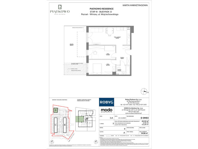 Mieszkanie w inwestycji Piątkowo Residence, symbol D_0M03 » nportal.pl