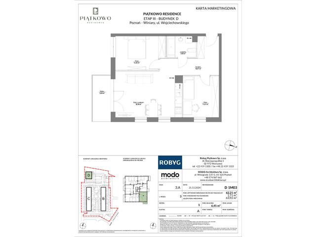 Mieszkanie w inwestycji Piątkowo Residence, symbol D_1M03 » nportal.pl