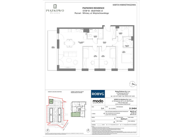 Mieszkanie w inwestycji Piątkowo Residence, symbol D_2M04 » nportal.pl