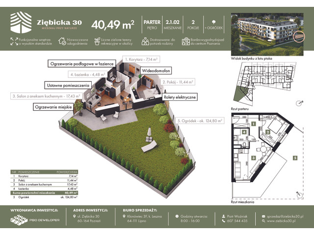 Mieszkanie w inwestycji Ziębicka 30, symbol 2.1.02 » nportal.pl